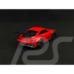 Porsche 911 GT3 RS Typ 992 2022 Indischrot / Schwarze Streifen Reibungsspielzeug 1/38 Welly MAP01099224