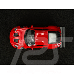 Porsche 911 GT3 RS Type 992 2022 Rouge Indien / Bandes Noires Jouet à friction 1/38 Welly MAP01099224