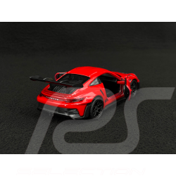 Porsche 911 GT3 RS Type 992 2022 Guards Red / Black Stripes Friction Toy 1/38 Welly MAP01099224