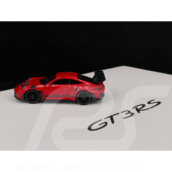 Porsche 911 GT3 RS Typ 992 2022 Indischrot / Schwarze Streifen Reibungsspielzeug 1/38 Welly MAP01099224