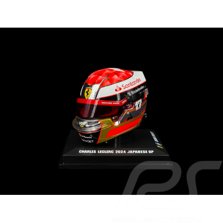 Charles Leclerc Helm Ferrari n° 16 GP Japan 2024 F1 Hommage Jules Bianchi 1/5 LookSmart LSHEL025