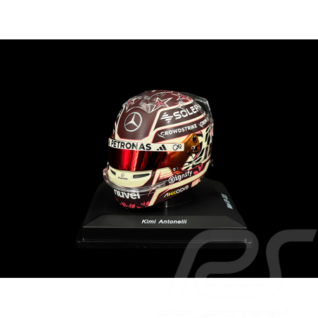 Casque Kimi Antonelli Mercedes-AMG n° 12 GP Miami 2025 F1 1/5 Spark 5HF197