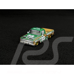Chevrolet Silverado Kaido Intimidator V2 1980 Kaido House Beige / Green 1/64 Mini GT KHMG267