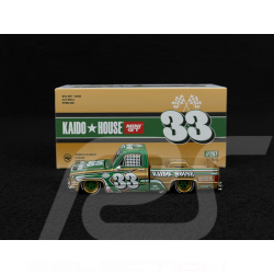 Chevrolet Silverado Kaido Intimidator V2 1980 Kaido House Beige / Green 1/64 Mini GT KHMG267