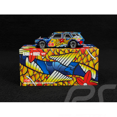 Datsun 510 Wagon Koi Wagon V1 1969 Kaido House Blau 1/64 Mini GT KHMG248