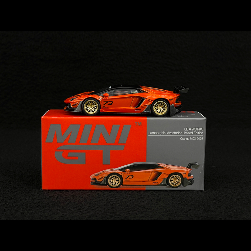 Lamborghini Aventador LB Works Orange MDX 2025 1/64 Mini GT MGT01133-R