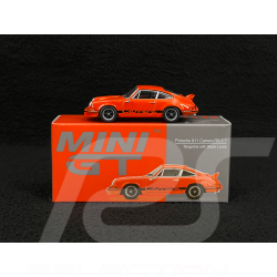 Porsche 911 Carrera RS 2.7 1973 Orange Tangerine / Bandes Noires 1/64 Mini GT MGT01142-L