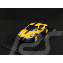 Porsche 911 Dakar Type 992 2024 Sonderwunsch Jaune Signal / Bleu Gentiane 1/43 Spark WAP020550260DK