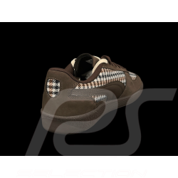 Porsche 911 Schuhe Palermo Puma Pepita Braun mit Schlüsselanhänger WAP15526PAL - unisex
