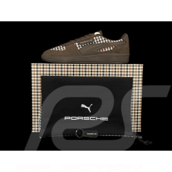 Porsche 911 Shoes Palermo Puma Pepita Brown with Keyring WAP15526PAL - unisex