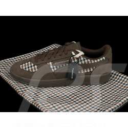 Porsche 911 Shoes Palermo Puma Pepita Brown with Keyring WAP15526PAL - unisex