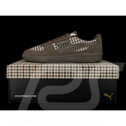 Porsche 911 Shoes Palermo Puma Pepita Brown with Keyring WAP15526PAL - unisex