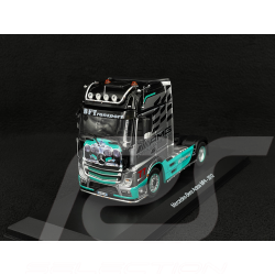 Mercedes-Benz Actros MP4 2012 n° 77 Transport Truck Mercedes-AMG F1 Team Silver / Black / Green 1/43 Hachette G1470003