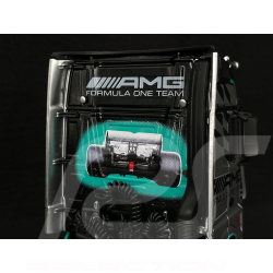 Mercedes-Benz Actros MP4 2012 n° 77 Transport Truck Mercedes-AMG F1 Team Silver / Black / Green 1/43 Hachette G1470003
