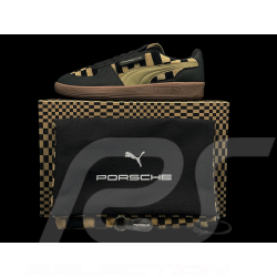 Chaussure Porsche 911 Palermo Puma Pascha Noir / Brun avec Porte-Clés WAP91526MSF - mixte