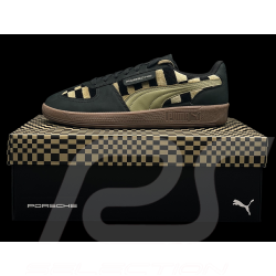 Porsche 911 Shoes Palermo Puma Pascha Black / Brown with Keyring WAP91526MSF - Unisex