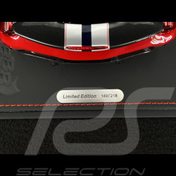 Ferrari 488 Pista 2018 Rosso Corsa / Bande Argent / Jantes Carbone 1/18 BBR Models P18145A6