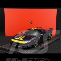 Ferrari 849 Testarossa Assetto Fiorano 2025 Viola Hong Kong / Bandes Jaunes 1/18 BBR Models P18276E