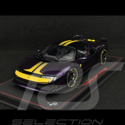 Ferrari 849 Testarossa Assetto Fiorano 2025 Viola Hong Kong / Bandes Jaunes 1/18 BBR Models P18276E