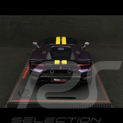 Ferrari 849 Testarossa Assetto Fiorano 2025 Viola Hong Kong / Bandes Jaunes 1/18 BBR Models P18276E