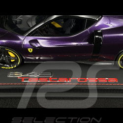 Ferrari 849 Testarossa Assetto Fiorano 2025 Viola Hong Kong / Bandes Jaunes 1/18 BBR Models P18276E