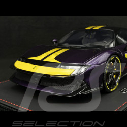 Ferrari 849 Testarossa Assetto Fiorano 2025 Viola Hong Kong / Gelbe Streifen 1/18 BBR Models P18276E