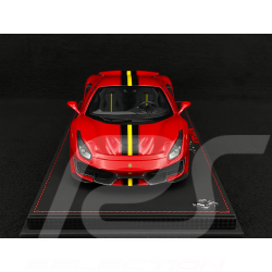 Ferrari 488 Pista 2018 Rosso Corsa / Bande Noire / Jantes Carbone 1/18 BBR Models P18145A7