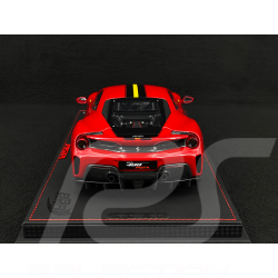 Ferrari 488 Pista 2018 Rosso Corsa / Bande Noire / Jantes Carbone 1/18 BBR Models P18145A7