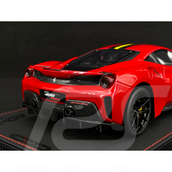 Ferrari 488 Pista 2018 Rosso Corsa / Bande Noire / Jantes Carbone 1/18 BBR Models P18145A7
