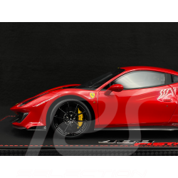 Ferrari 488 Pista 2018 Rosso Corsa / Bande Noire / Jantes Carbone 1/18 BBR Models P18145A7