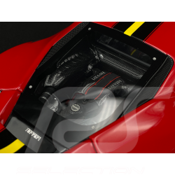 Ferrari 488 Pista 2018 Rosso Corsa / Bande Noire / Jantes Carbone 1/18 BBR Models P18145A7