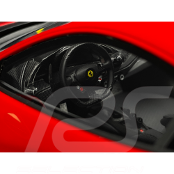 Ferrari 488 Pista 2018 Rosso Corsa / Bande Noire / Jantes Carbone 1/18 BBR Models P18145A7