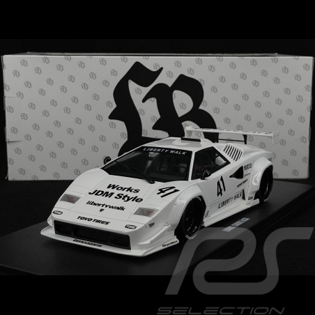 Lamborghini Countach LB-Works n° 41 Tokyo Auto Salon 2024 Blanc 1/18 GT Spirit Z356-WH
