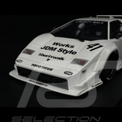 Lamborghini Countach LB-Works n° 41 Tokyo Auto Salon 2024 Blanc 1/18 GT Spirit Z356-WH