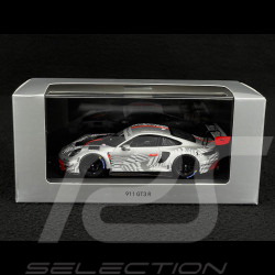 RARE Exemplar 1/1500 : Porsche 911 GT3 R Type 992 2024 Silver Grey / Red 1/43 Spark WAP02057126EVO