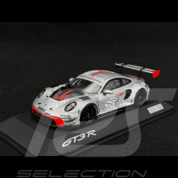 RARE Exemplaire 1/1500 : Porsche 911 GT3 R Type 992 2024 Gris Argent / Rouge 1/43 Spark WAP02057126EVO