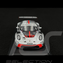 RARE Exemplar 1/1500 : Porsche 911 GT3 R Type 992 2024 Silver Grey / Red 1/43 Spark WAP02057126EVO