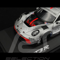 RARE Exemplaire 1/1500 : Porsche 911 GT3 R Type 992 2024 Gris Argent / Rouge 1/43 Spark WAP02057126EVO