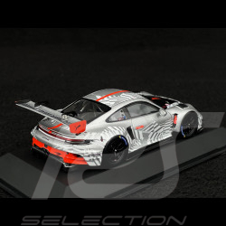 Porsche 911 GT3 R Type 992 Gris Argent / Rouge 1/43 Spark WAP02057126EVO