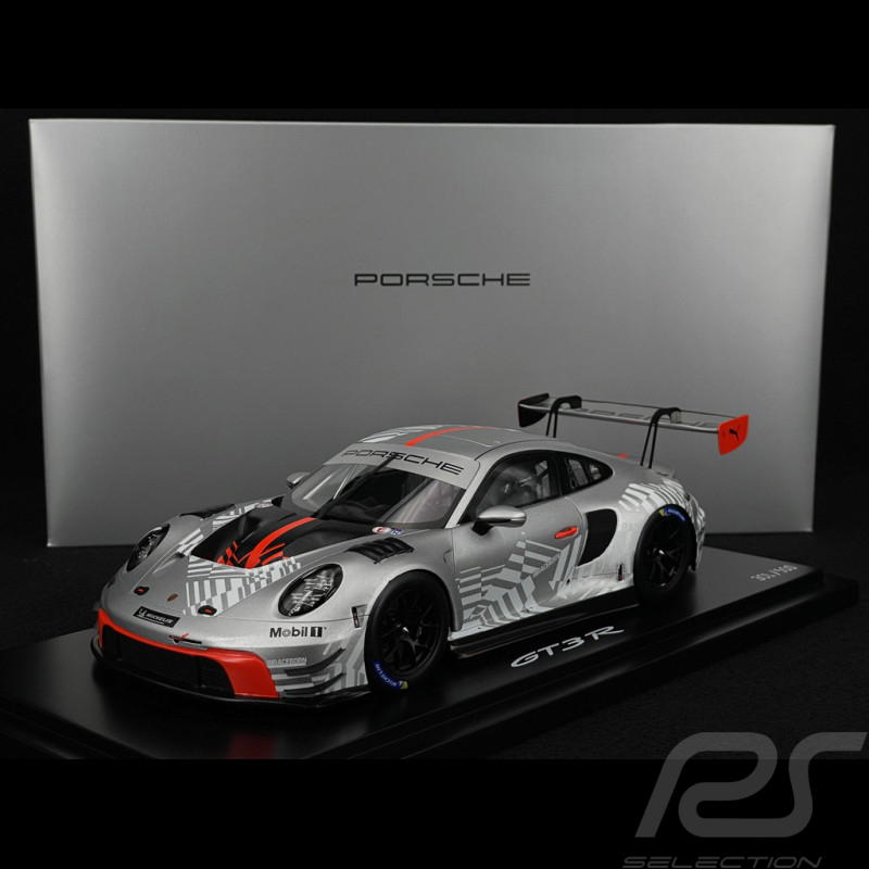 Porsche 911 GT3 R Type 992 Gris Argent / Rouge 1/18 Spark WAP02157126EVO