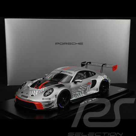 Porsche 911 GT3 R Type 992 2024 Version Présentation Gris Argent / Rouge 1/18 Spark WAP02157126EVO