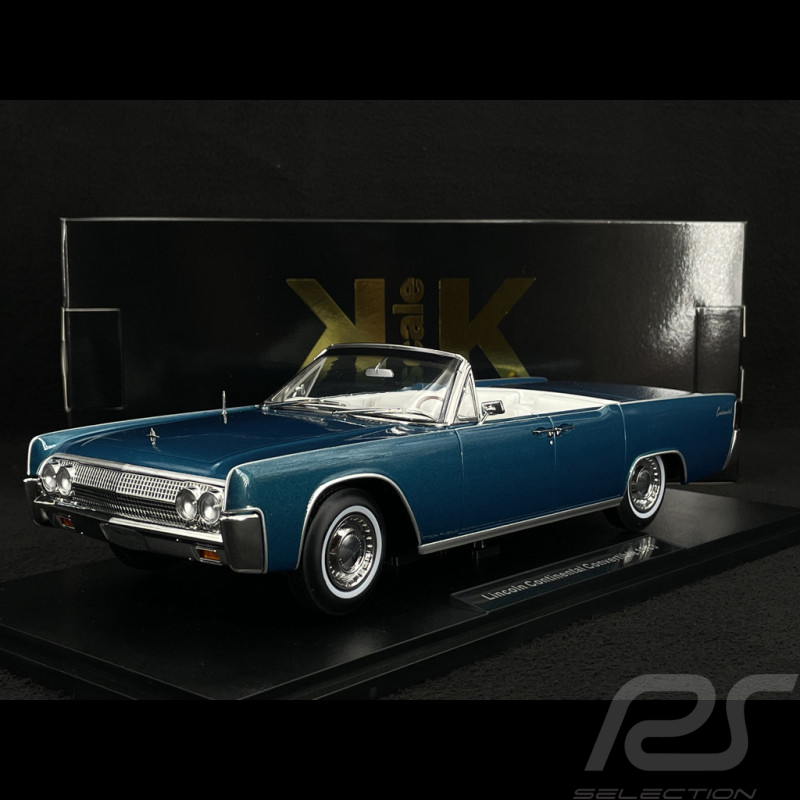 Lincoln Continental Cabriolet 1963 Metallic Turquoise 1/18 KK Scale KKDC181524