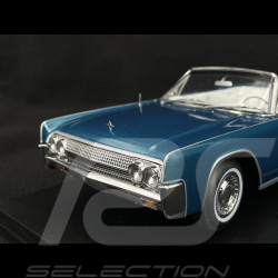 Lincoln Continental Cabriolet 1963 Turquoise Métallisé 1/18 KK Scale KKDC181524