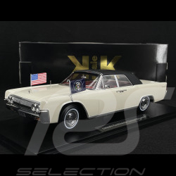 Lincoln Continental Cabriolet Présidentiel 1963 John F. Kennedy Blanc 1/18 KK Scale KKDC181523