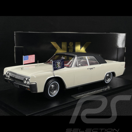 Lincoln Continental Cabriolet Présidentiel 1963 John F. Kennedy Weiß 1/18 KK Scale KKDC181523