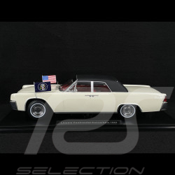 Lincoln Continental Cabriolet Présidentiel 1963 John F. Kennedy Blanc 1/18 KK Scale KKDC181523