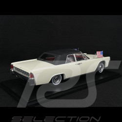 Lincoln Continental Cabriolet Présidentiel 1963 John F. Kennedy Blanc 1/18 KK Scale KKDC181523