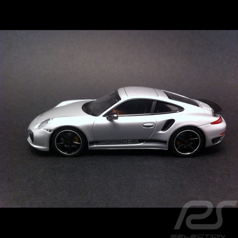 Porsche 991 Turbo S Exclusive grey 1/43 Minichamps WAX20140010