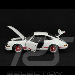 Porsche 911 Carrera RS 2.7 1972 Blanc Grand Prix / Bandes Rouges 1/18 Minichamps 100066021