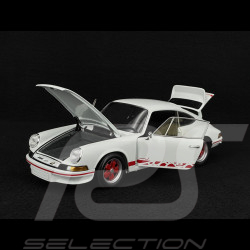 Porsche 911 Carrera RS 2.7 1972 Blanc Grand Prix / Bandes Rouges 1/18 Minichamps 100066021